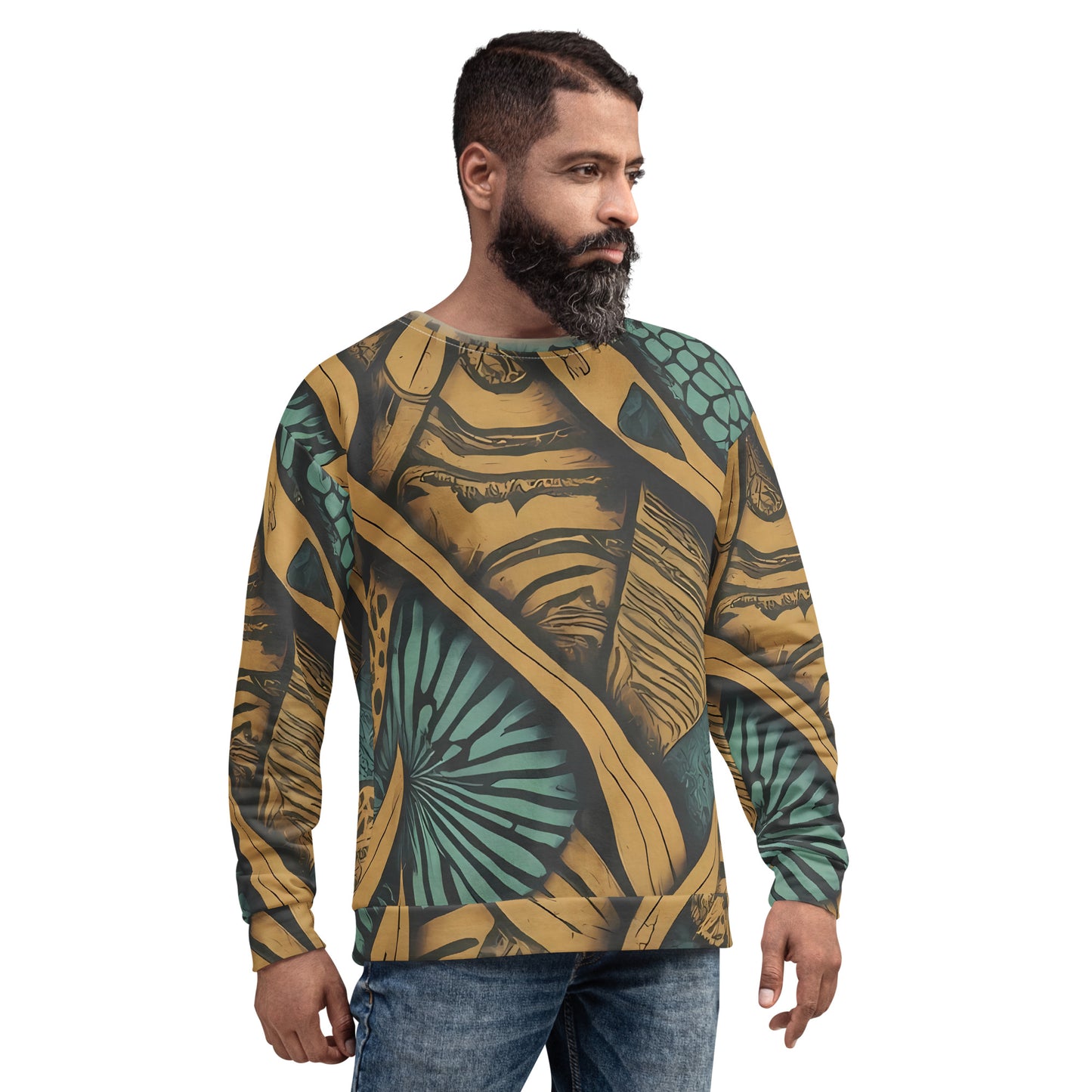 Nature Groove Unisex Sweatshirt: Botanical Beats