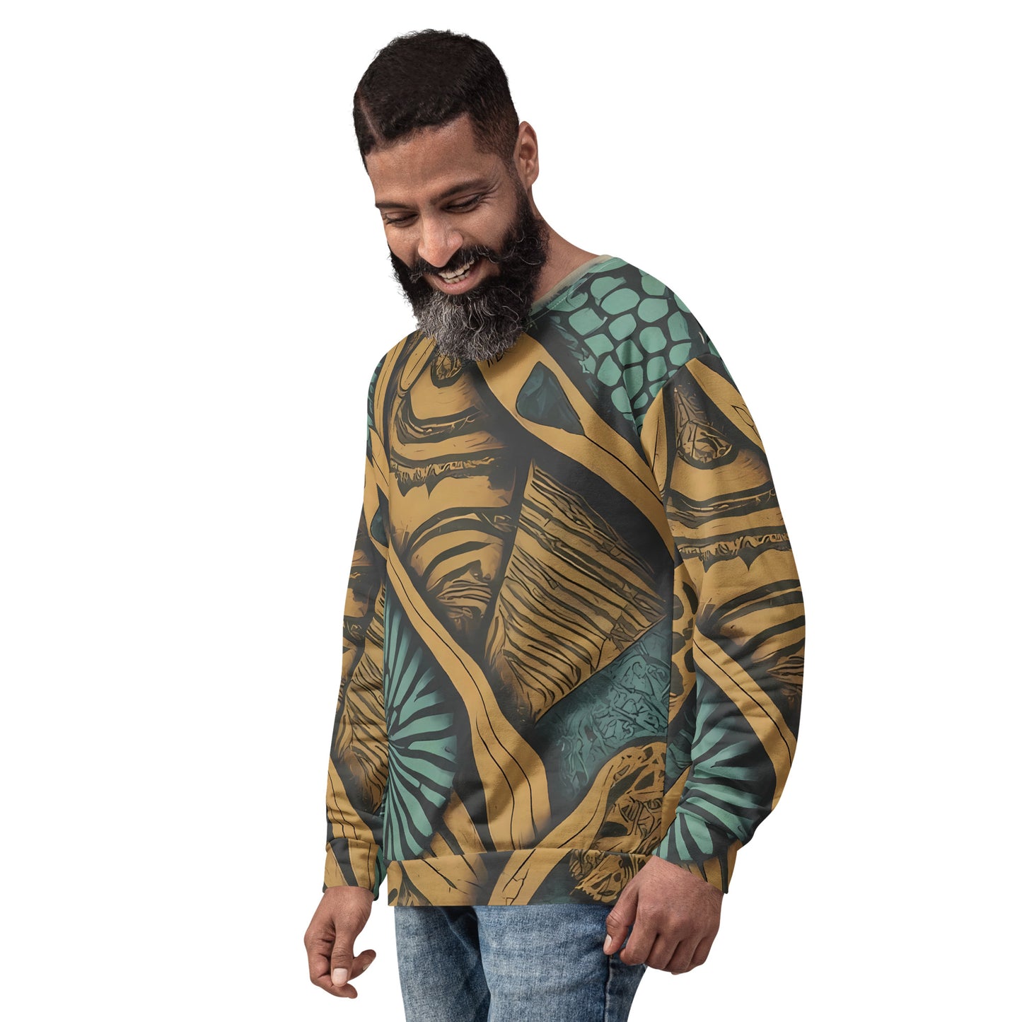 Nature Groove Unisex Sweatshirt: Botanical Beats