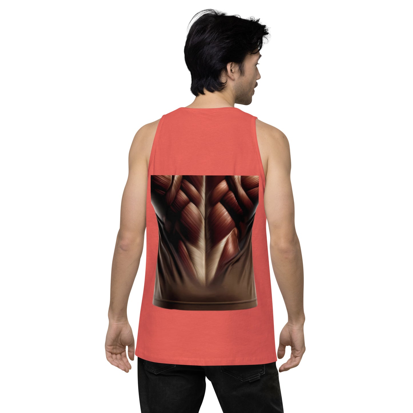 -Double-Take Muscles Tank Top: Front & Back
