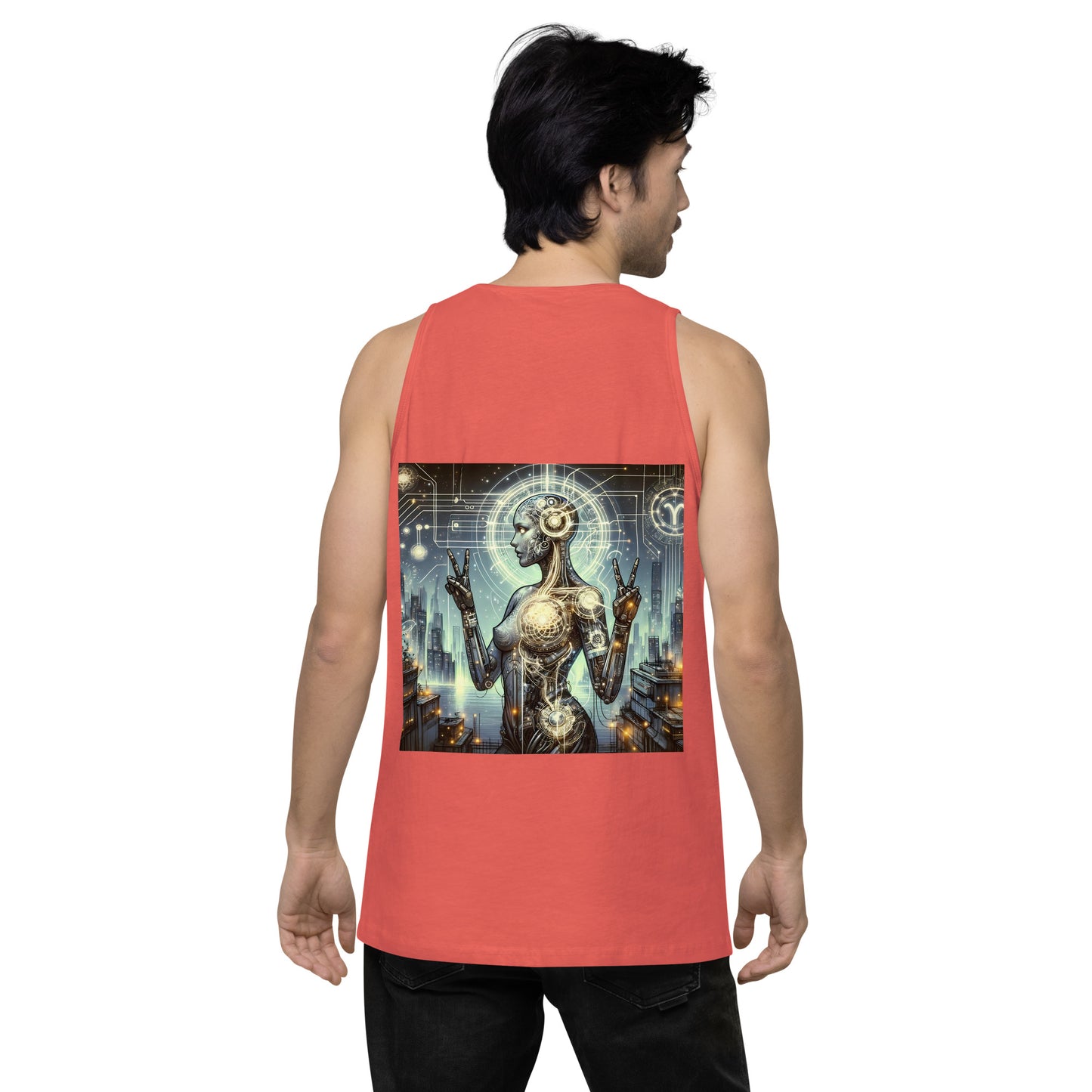 Virgo Visions: Cybernetic Zodiac Tank Top