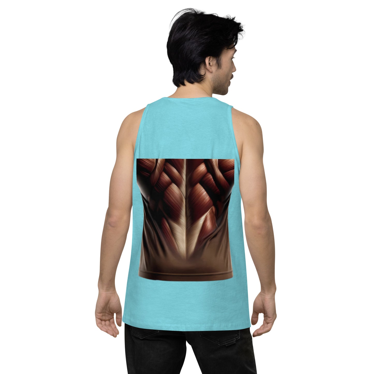 -Double-Take Muscles Tank Top: Front & Back