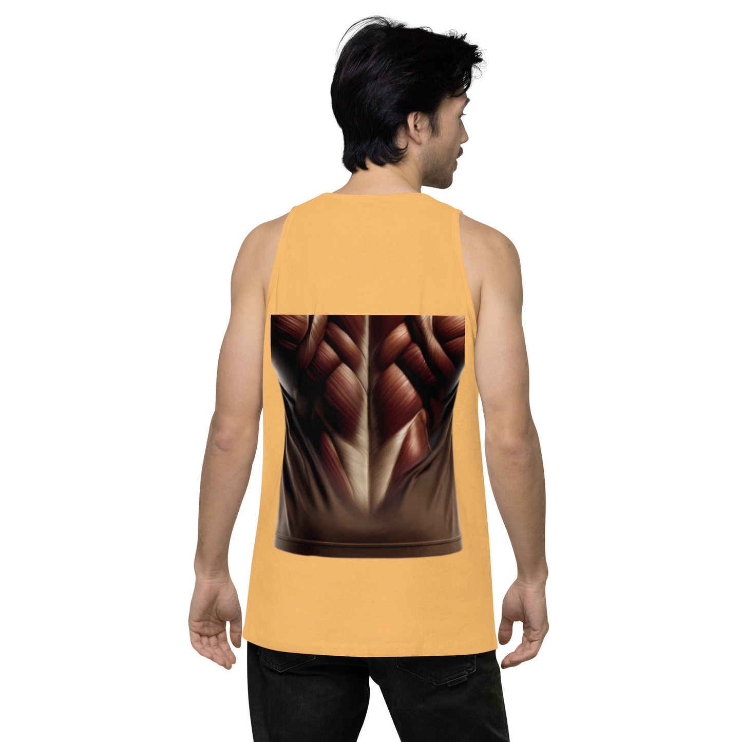 -Double-Take Muscles Tank Top: Front & Back