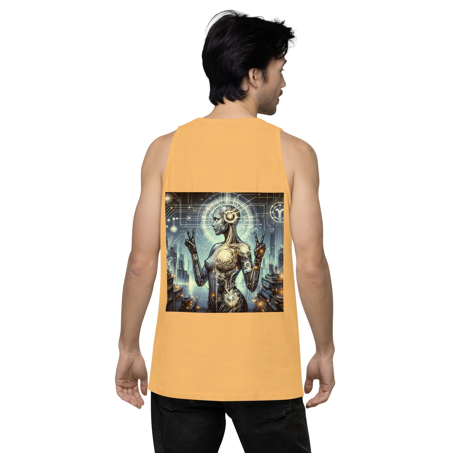 Virgo Visions: Cybernetic Zodiac Tank Top