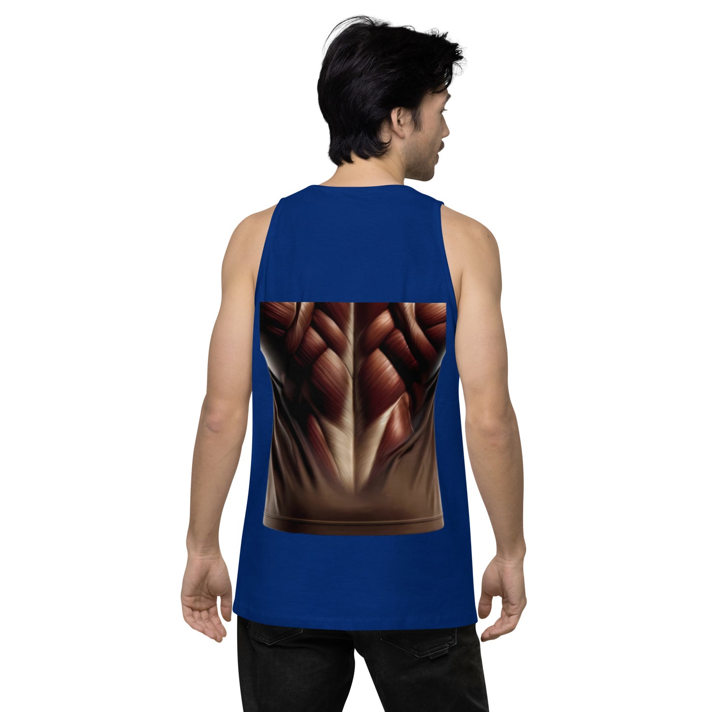 -Double-Take Muscles Tank Top: Front & Back