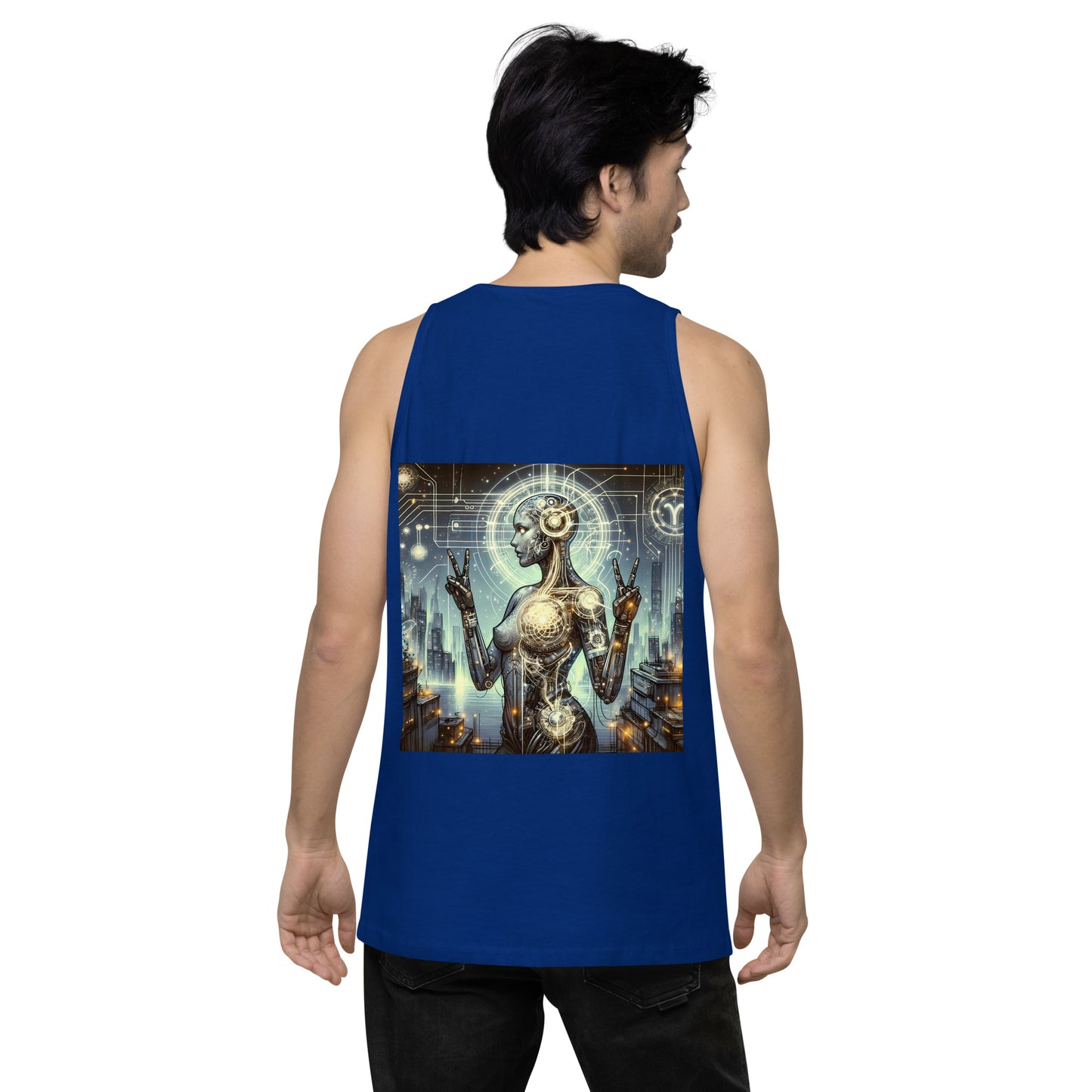 Virgo Visions: Cybernetic Zodiac Tank Top