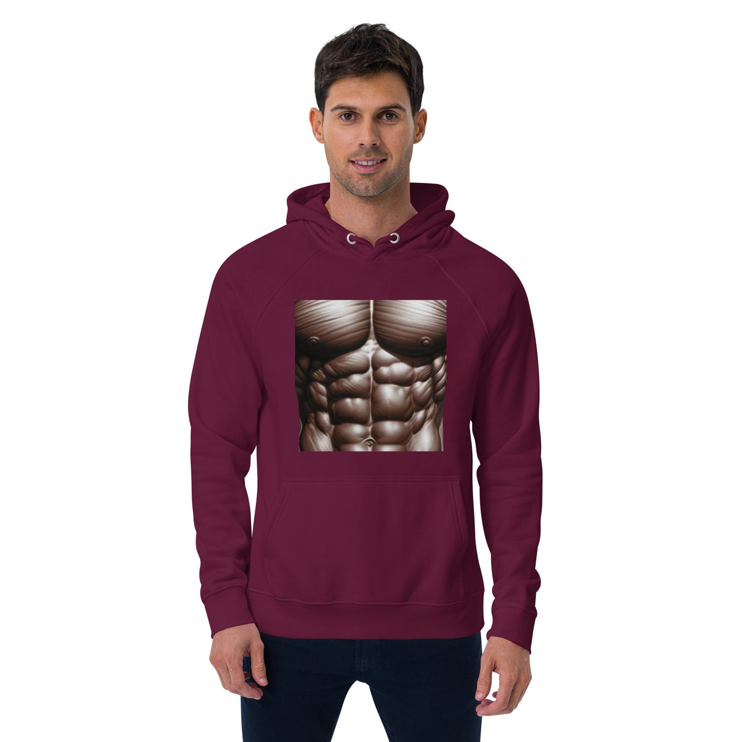 Double-Take Muscles Hoodie: Front & Back