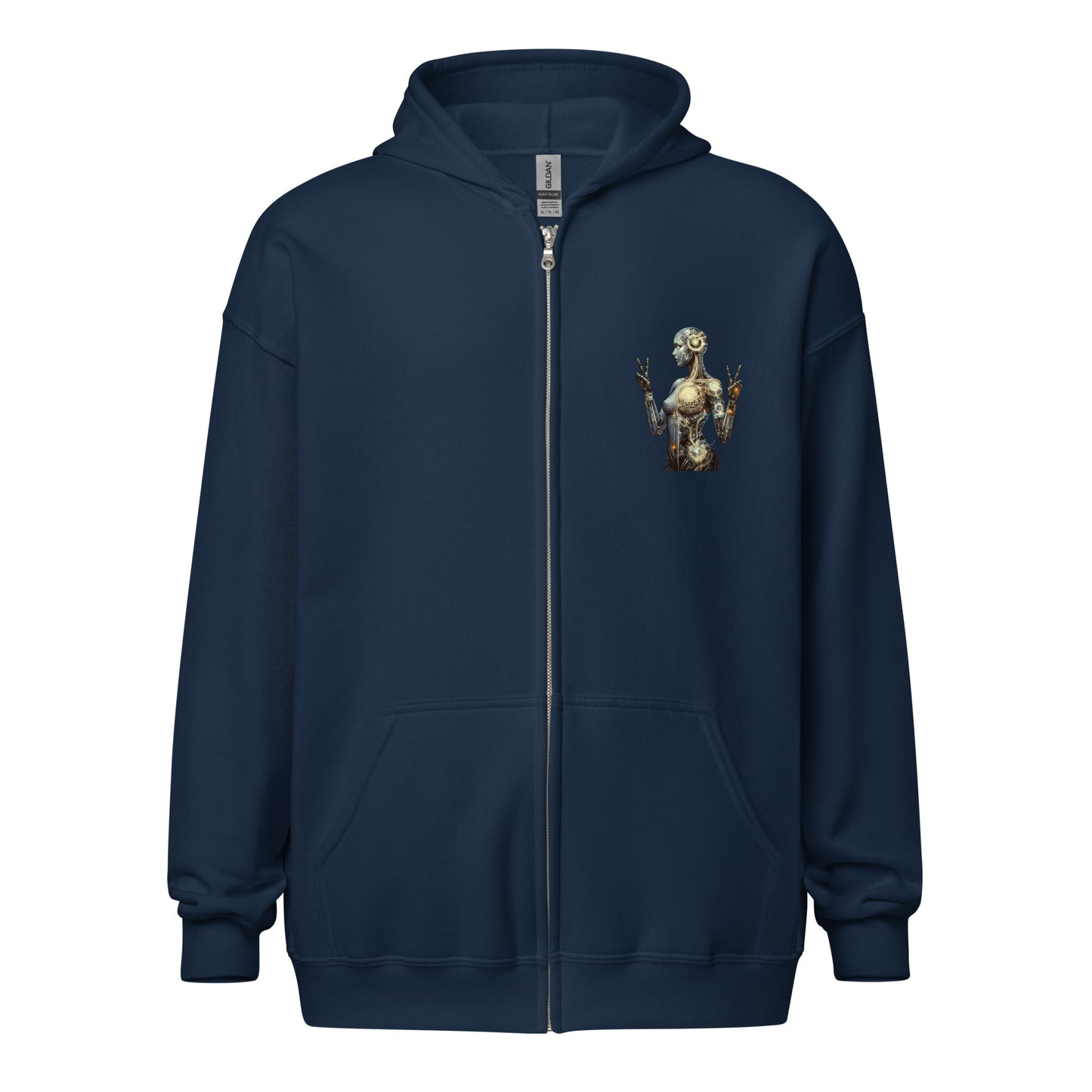 Virgo Visions: Cybernetic Zodiac Hoodie