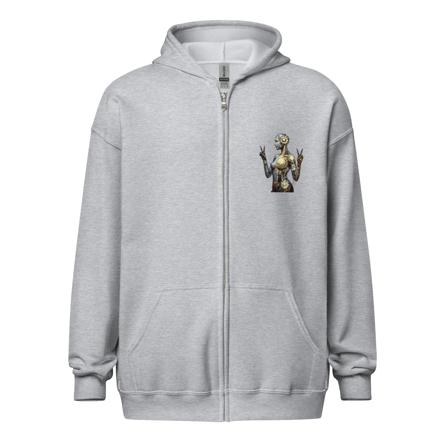 Virgo Visions: Cybernetic Zodiac Hoodie