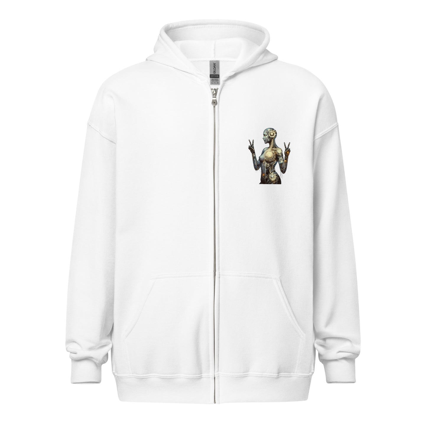 Virgo Visions: Cybernetic Zodiac Hoodie