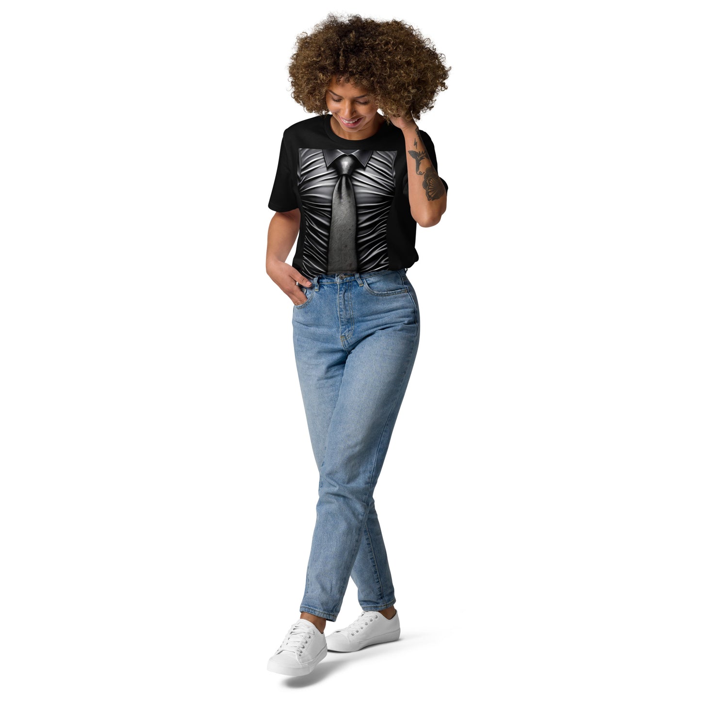 Casual Chic Illusion Tee: The Shirt with Tie Mirage