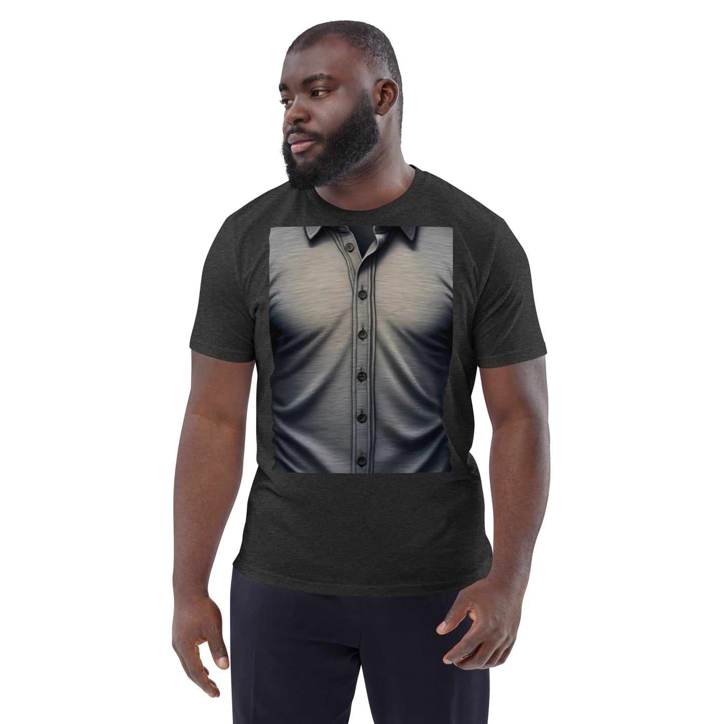 Casual Chic Illusion Tee: The Button-Down Mirage