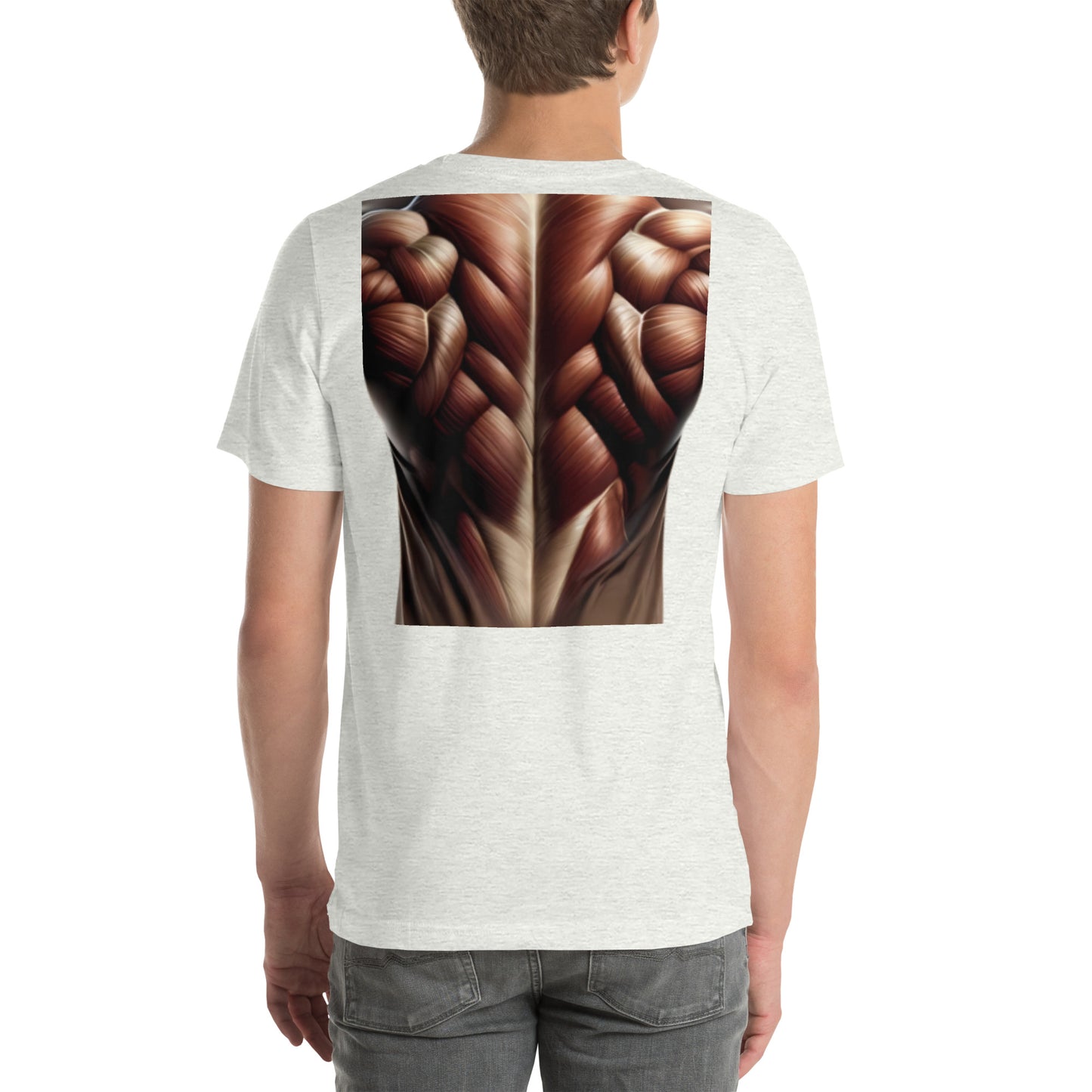 -Double-Take Muscles Tee: Front & Back