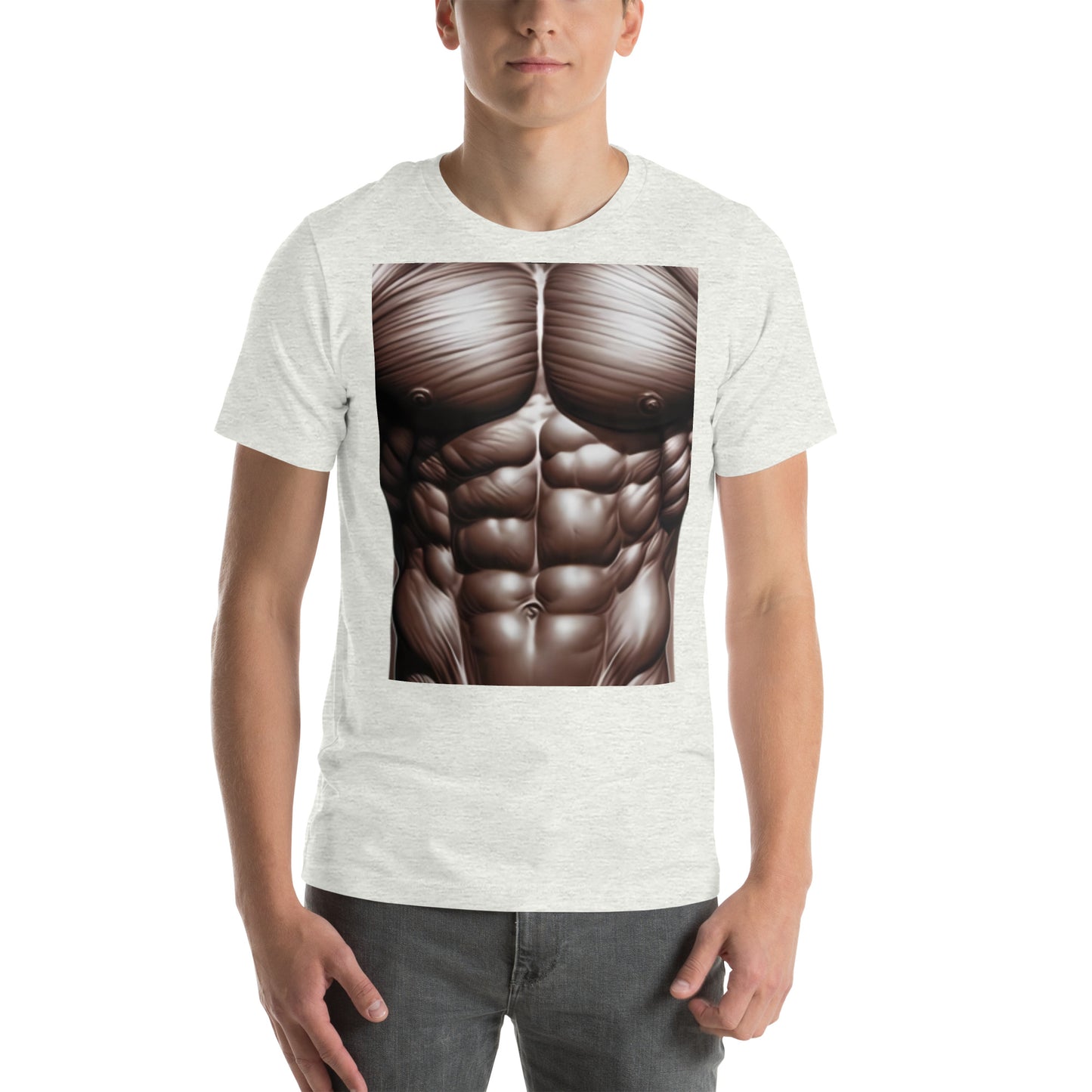 -Double-Take Muscles Tee: Front & Back