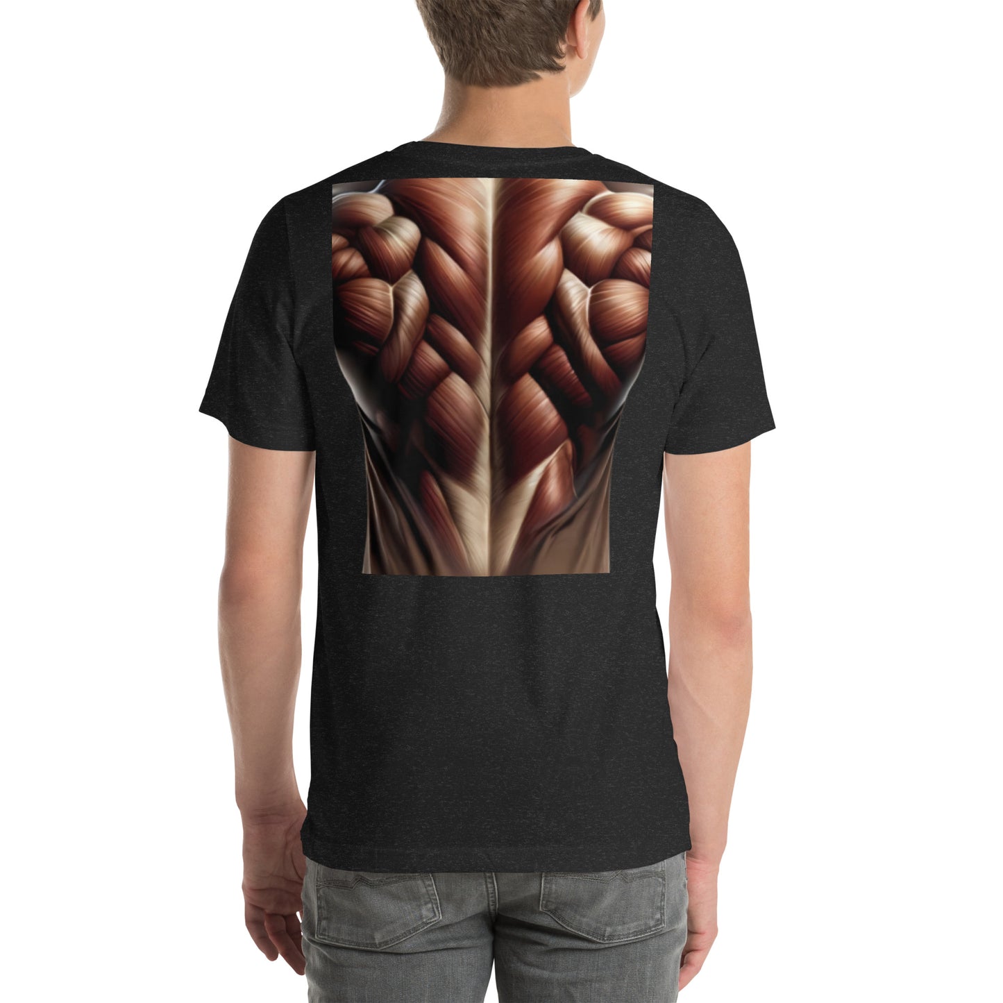 -Double-Take Muscles Tee: Front & Back