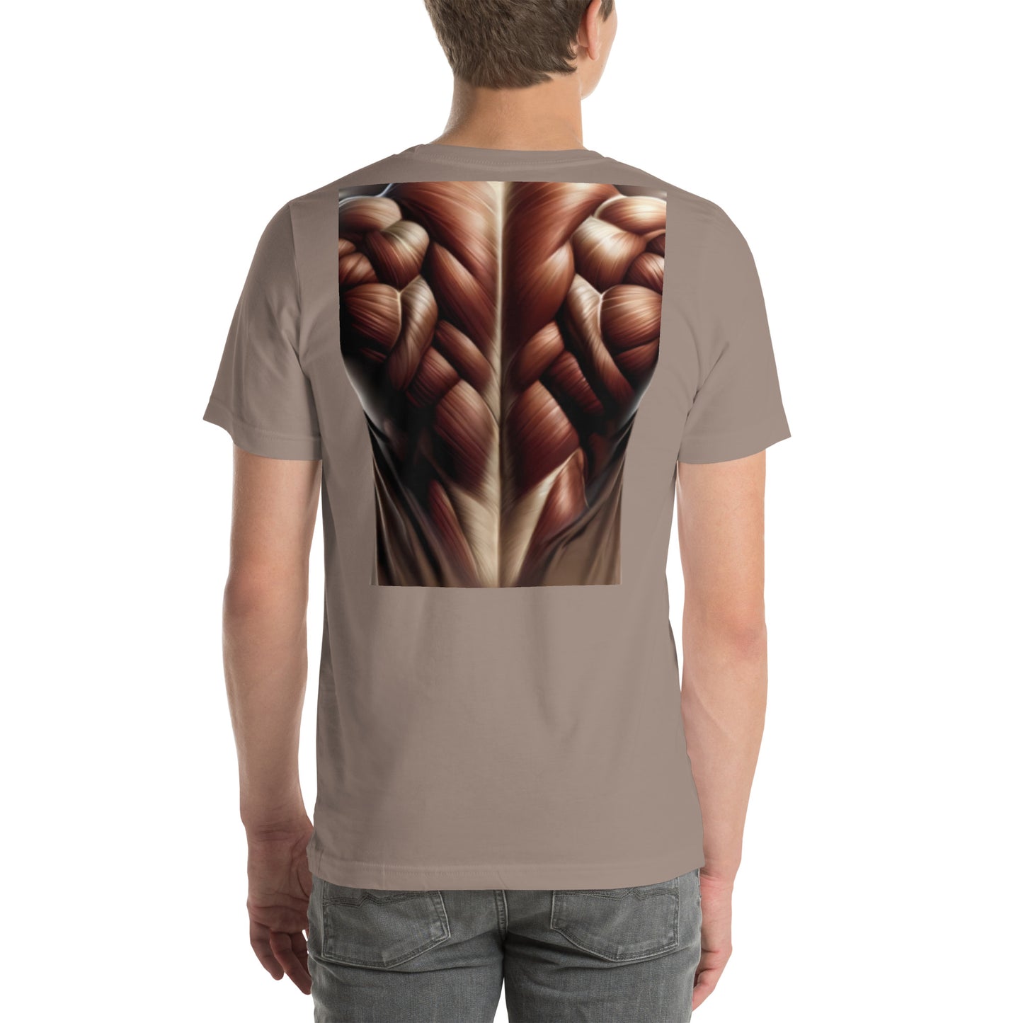-Double-Take Muscles Tee: Front & Back