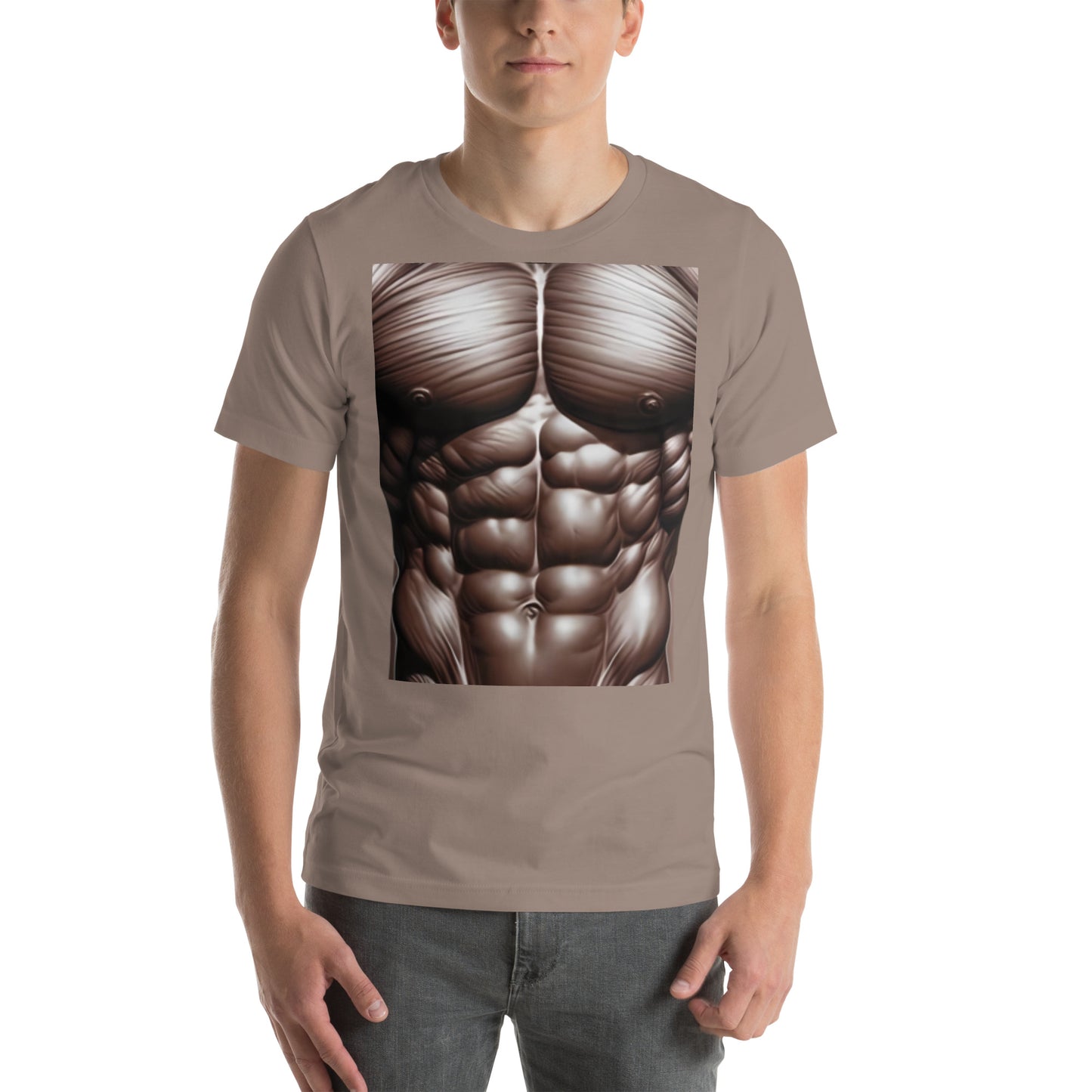 -Double-Take Muscles Tee: Front & Back