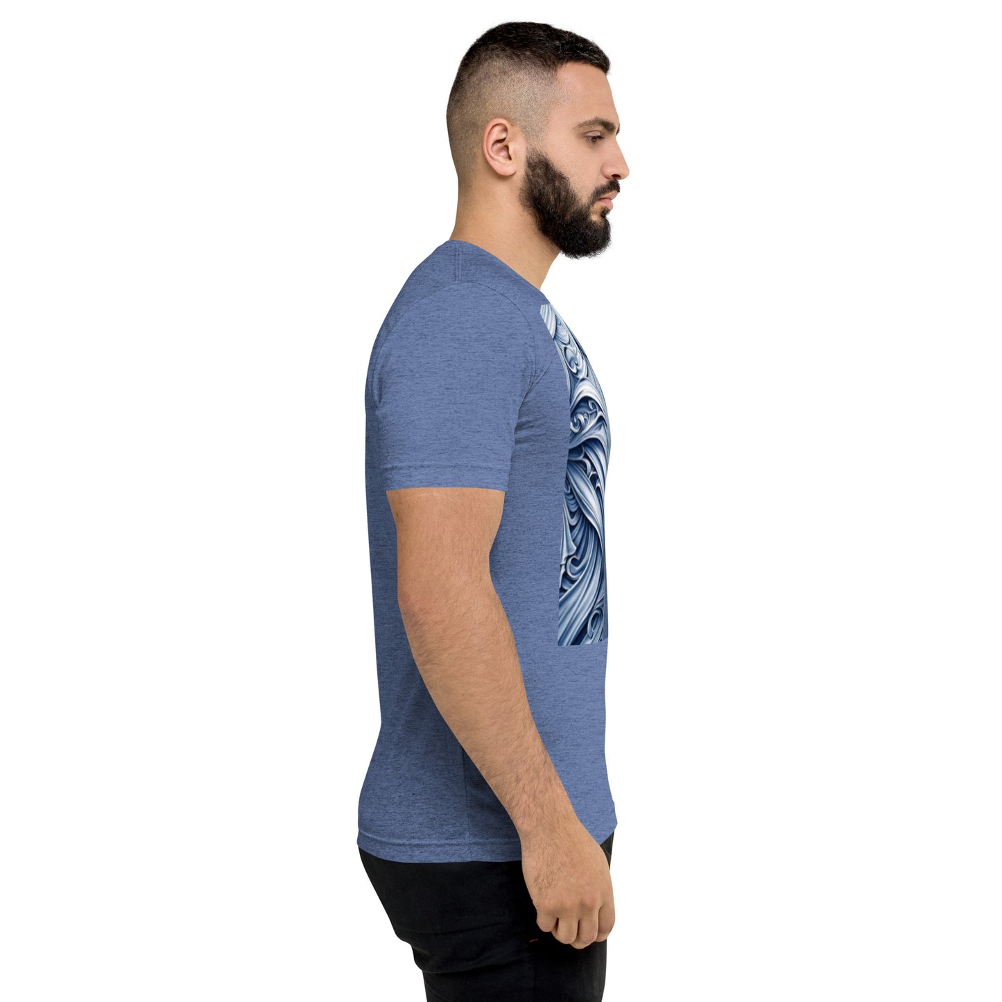 Surreal Swirl Suit Tee: Dressed-Up Comfort
