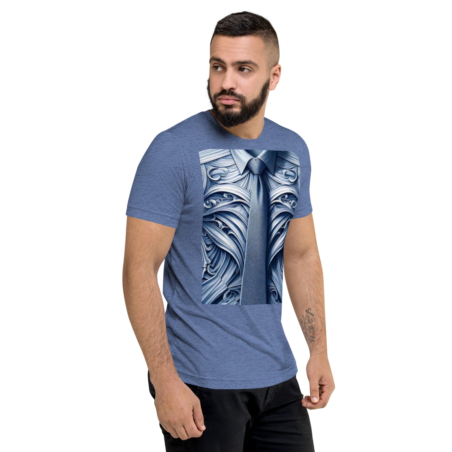 Surreal Swirl Suit Tee: Dressed-Up Comfort