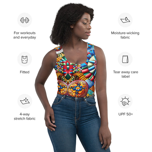 Mosaic Mandala Crop Top