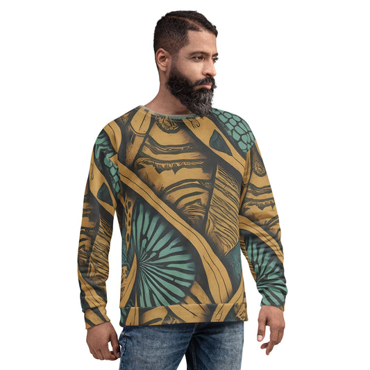 Nature Groove Unisex Sweatshirt: Botanical Beats
