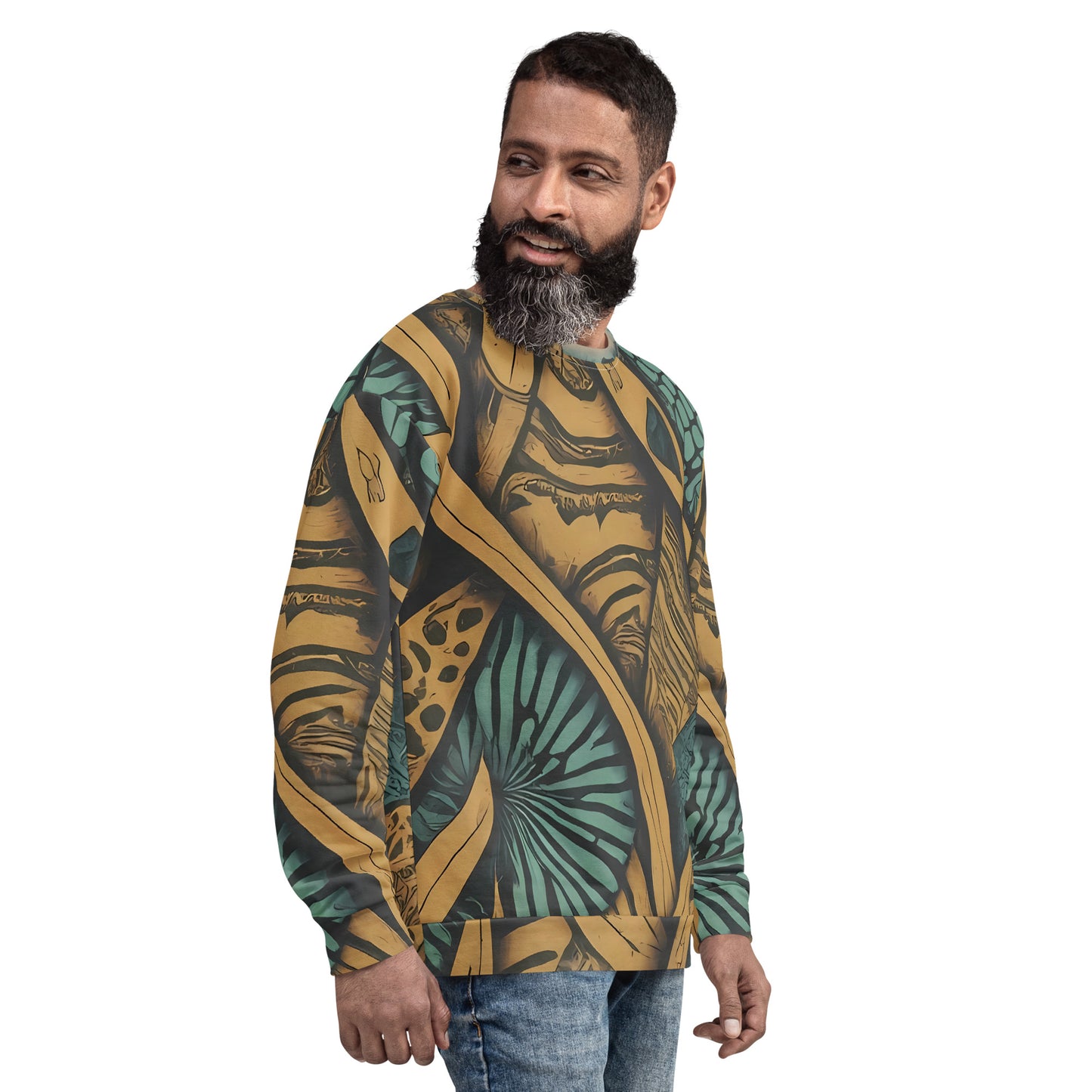 Nature Groove Unisex Sweatshirt: Botanical Beats