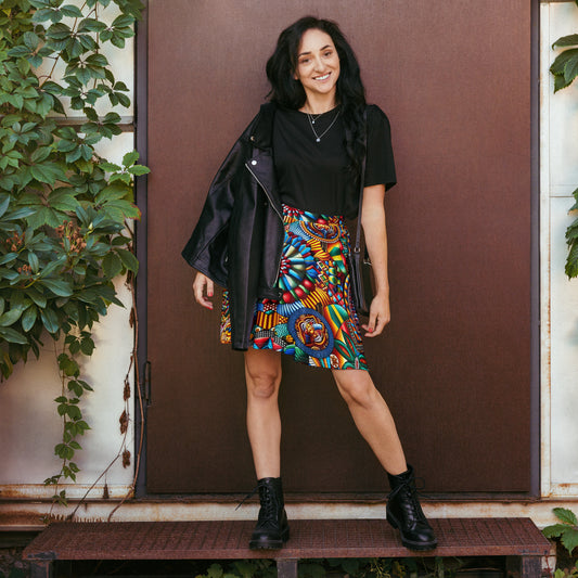 Carnival of Colors Skater Skirt: Twirl-Worthy Fashion