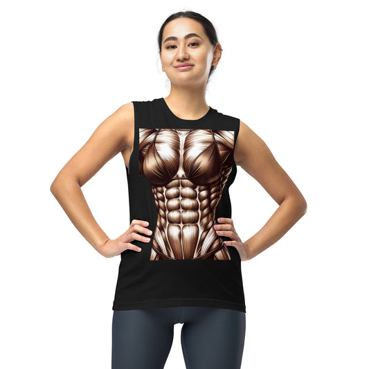 Flexin' Finesse Muscle Shirt: Show Off in Style